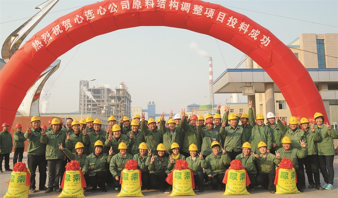 2013年，原料結(jié)構(gòu)調(diào)整項(xiàng)目開車成功